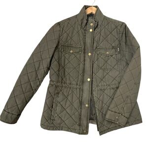 G.H. Bass & Co. Khaki green EUC near new size L Quilted Utility/Barn Jacket